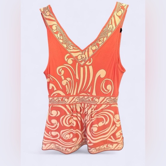 BCBG Max Azria Printed Sleeveless Empire Waist Top – XS - Picture 2 of 3